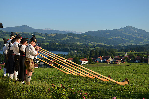 Alphornbläser Rottachsee - Urlaub im Allgäu